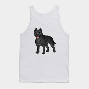 Dog - American Staffordshire Terrier - Cropped Blue Brindle Tank Top